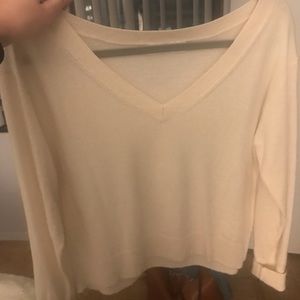Everlane cream cashmere sweater S